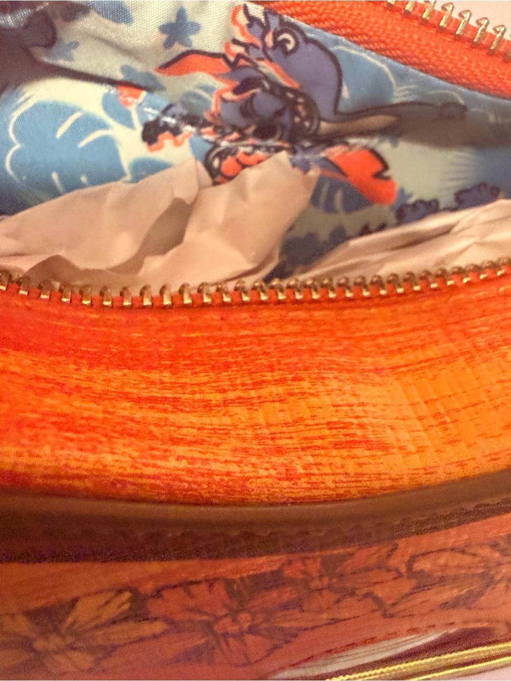 Danielle Nicole Lilo and Stitch Orange Floral Ukulele Crossbody Bag - Picture 6 of 6